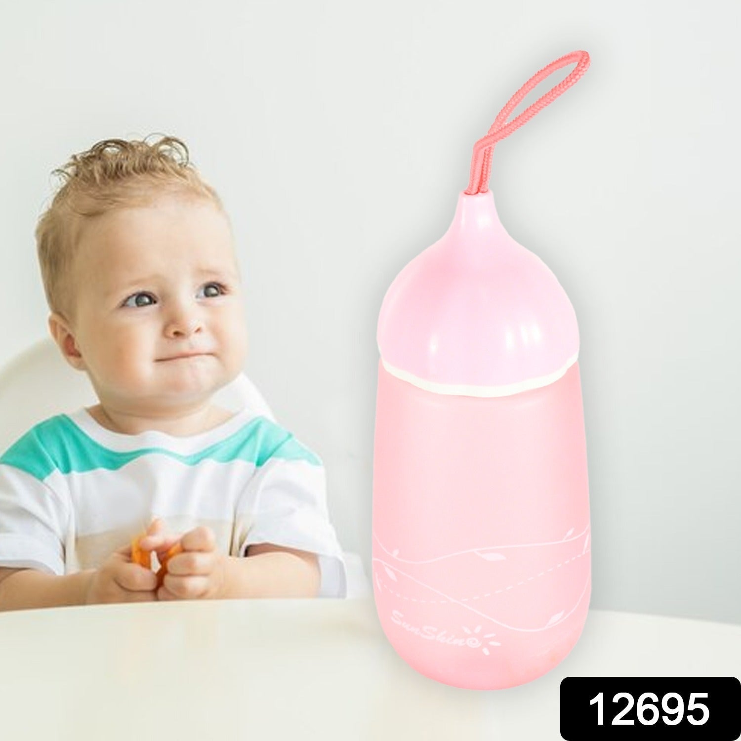 12695 Unique Shape Premium Plastic water bottle With Dori Easy to Carry leakproof BPA-free, water Plastic water bottle for children, Home, School (1 Pc / 550 ML) 12695 Unique Shape Premium Plastic water bottle With Dori Easy to Carry leakproof BPA-free, water Plastic water bottle for children, Home, School (1 Pc / 550 ML)